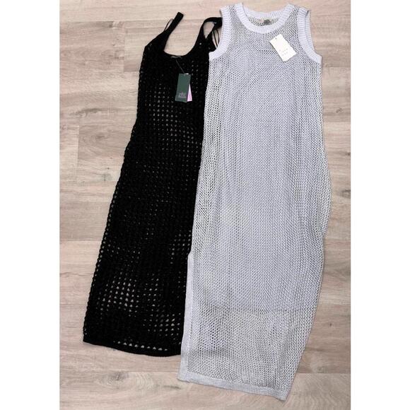 a new day Dresses & Skirts - Wild Fable A New Day Black Silver Knit Maxi Dress Bundle Women Size XS